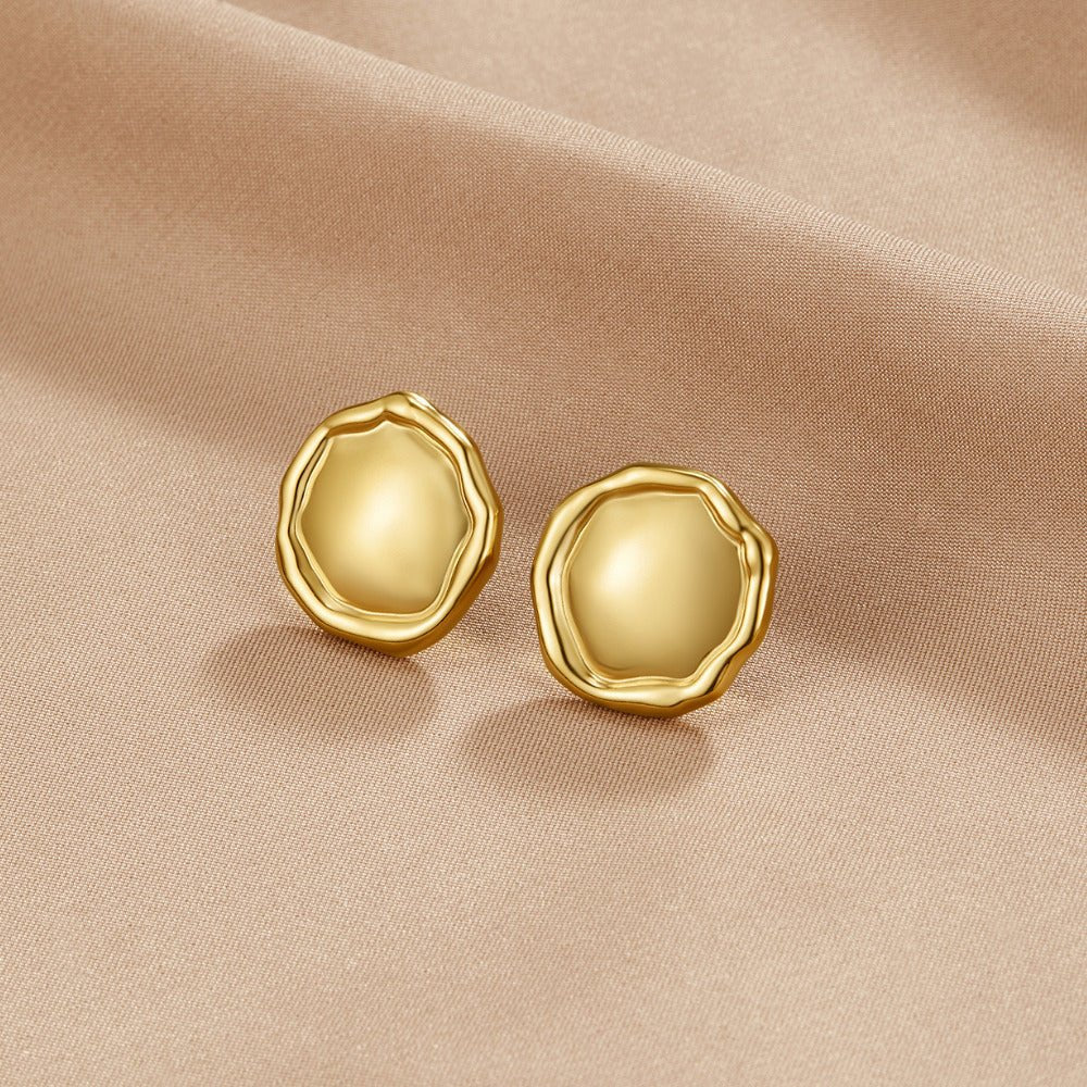 Boucles d'Oreilles Boutons Ava en Or