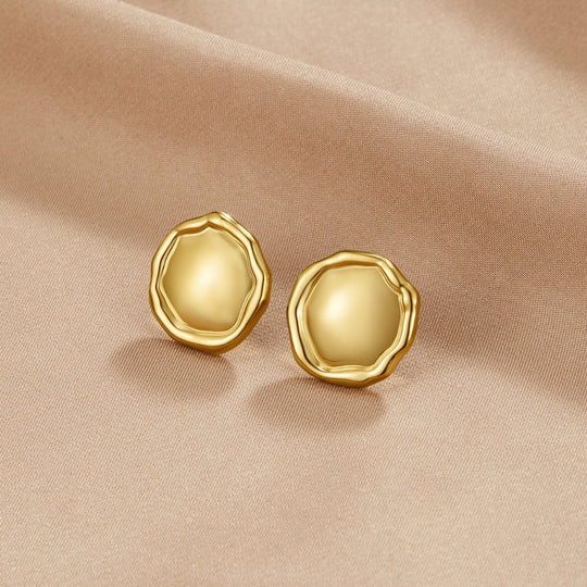 Boucles d'Oreilles Boutons Ava en Or