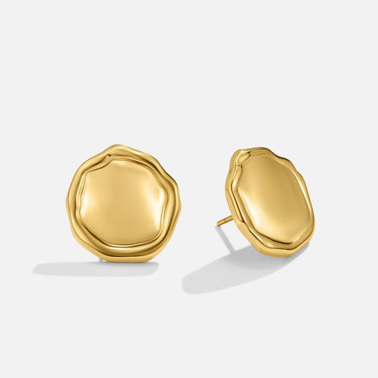 Boucles d'Oreilles Boutons Ava en Or