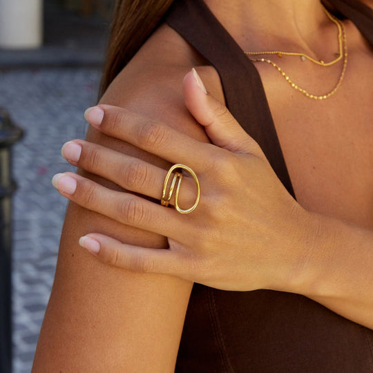 Bague Wave Tordue Ava