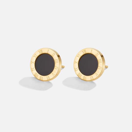Boucles d'oreilles à clou noires Azalea