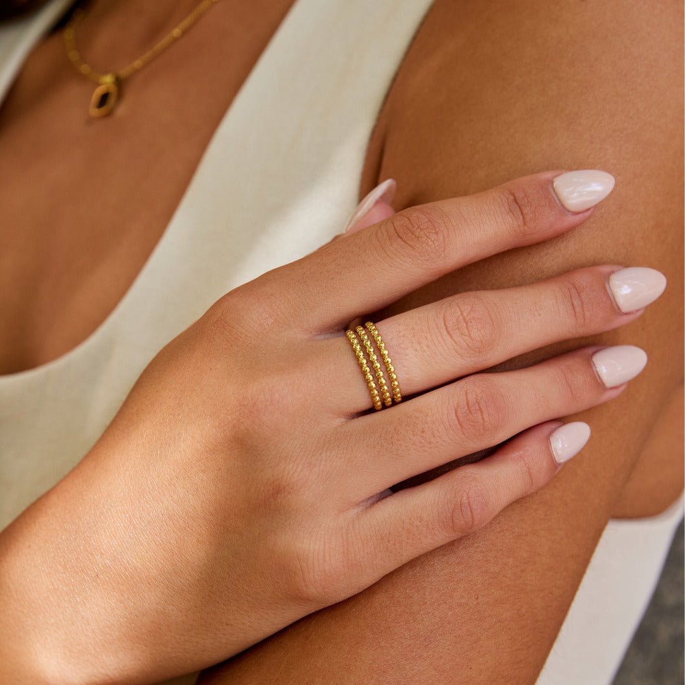 Bague en Or Ohio Perlé