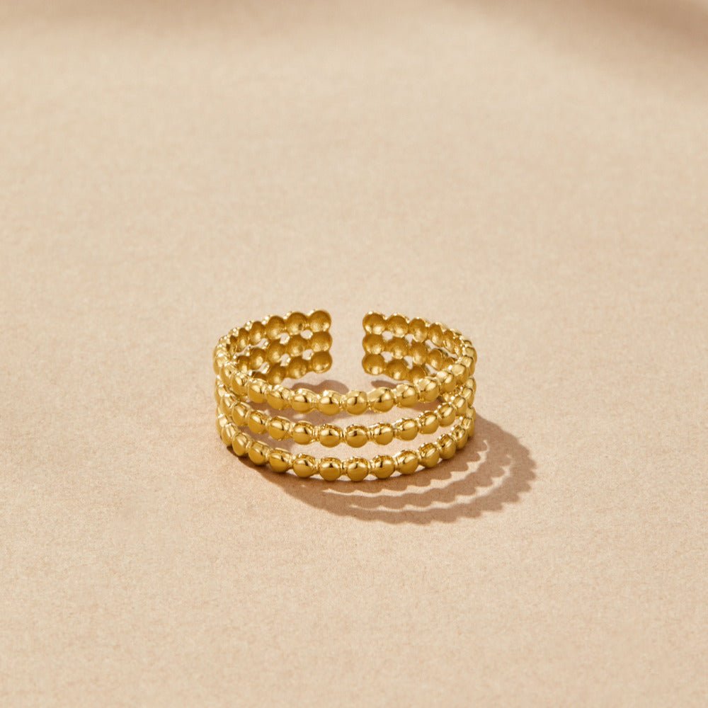 Bague en Or Ohio Perlé