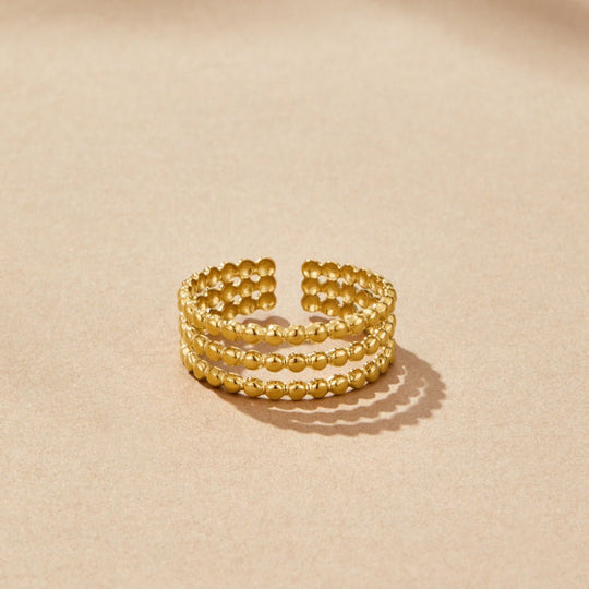 Bague en Or Ohio Perlé