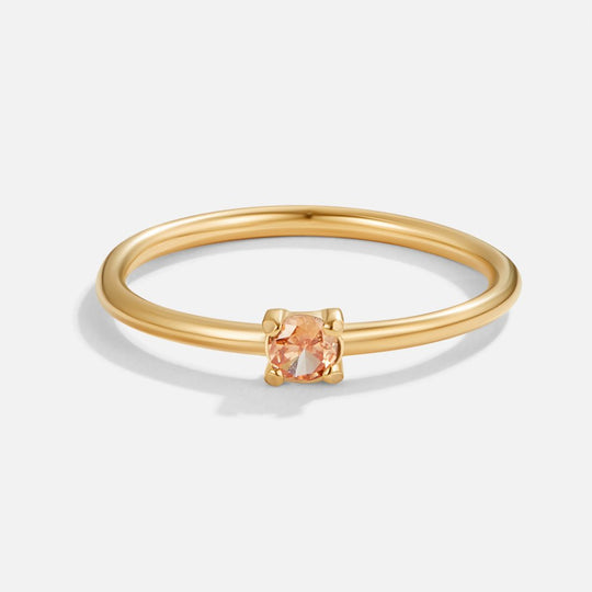 Bague en Or 18K avec Pierre de Naissance
