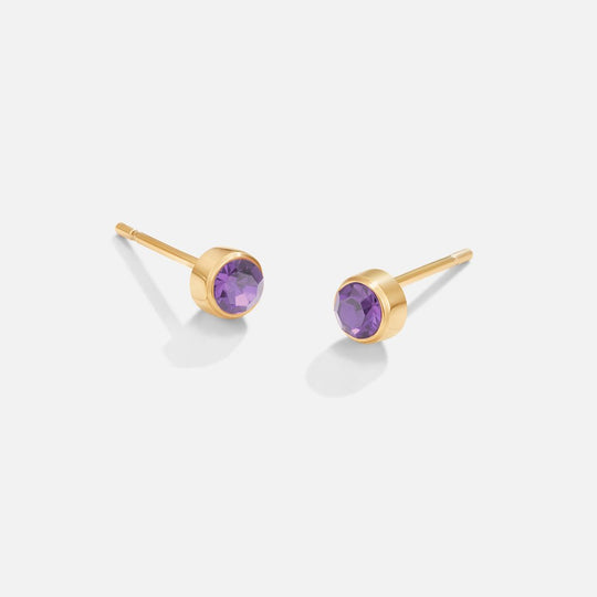Boucles d'oreilles en pierre de naissance