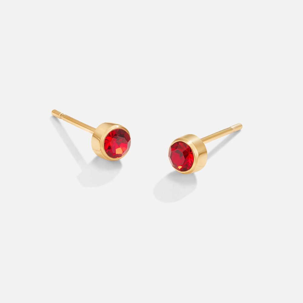 Boucles d'oreilles en pierre de naissance