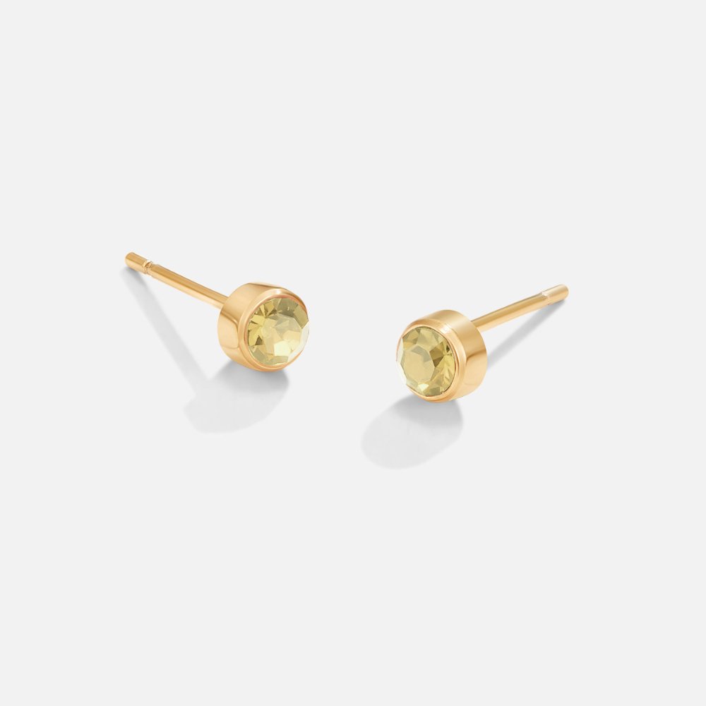 Boucles d'oreilles en pierre de naissance
