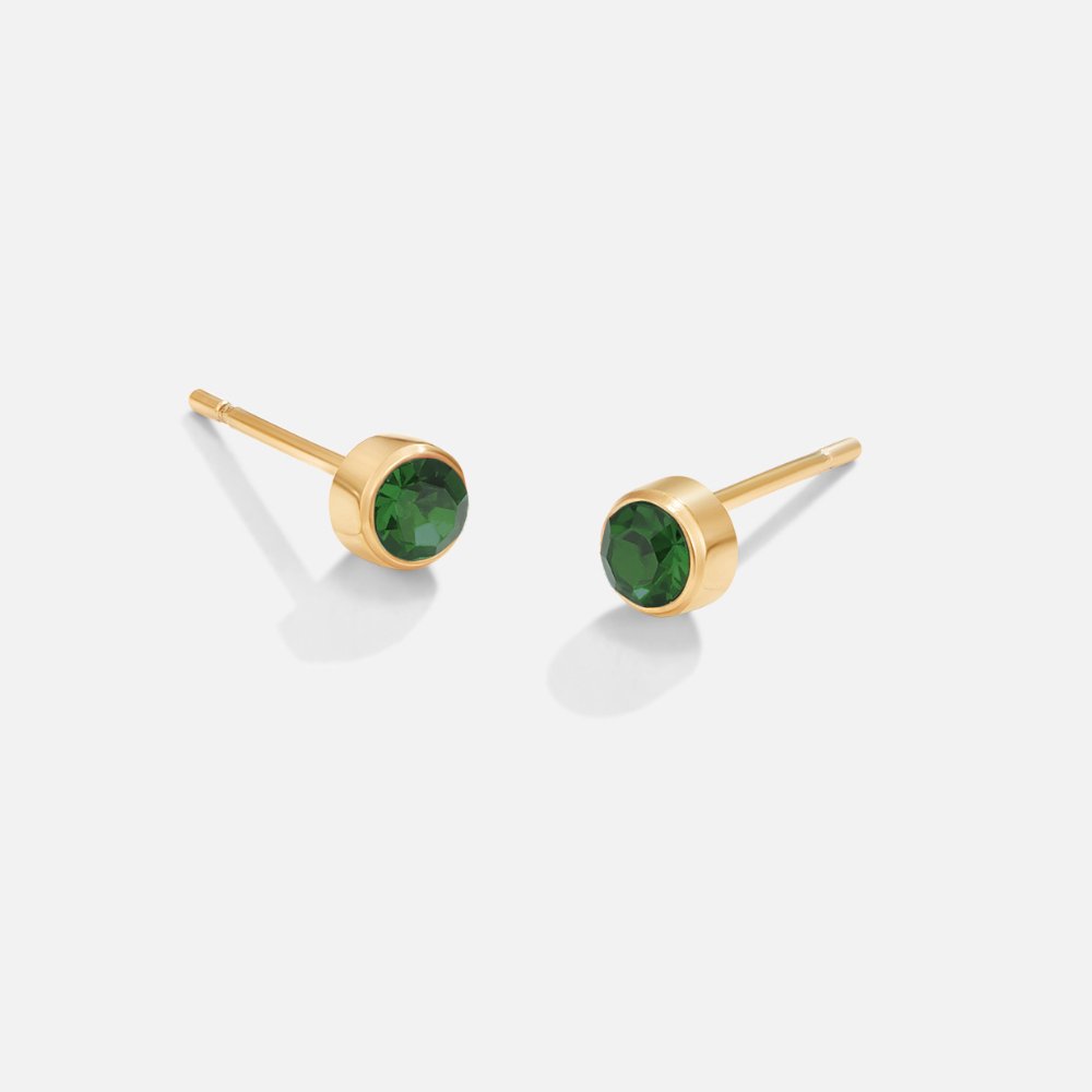 Boucles d'oreilles en pierre de naissance