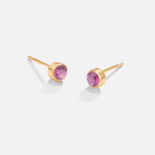 Boucles d'oreilles en pierre de naissance