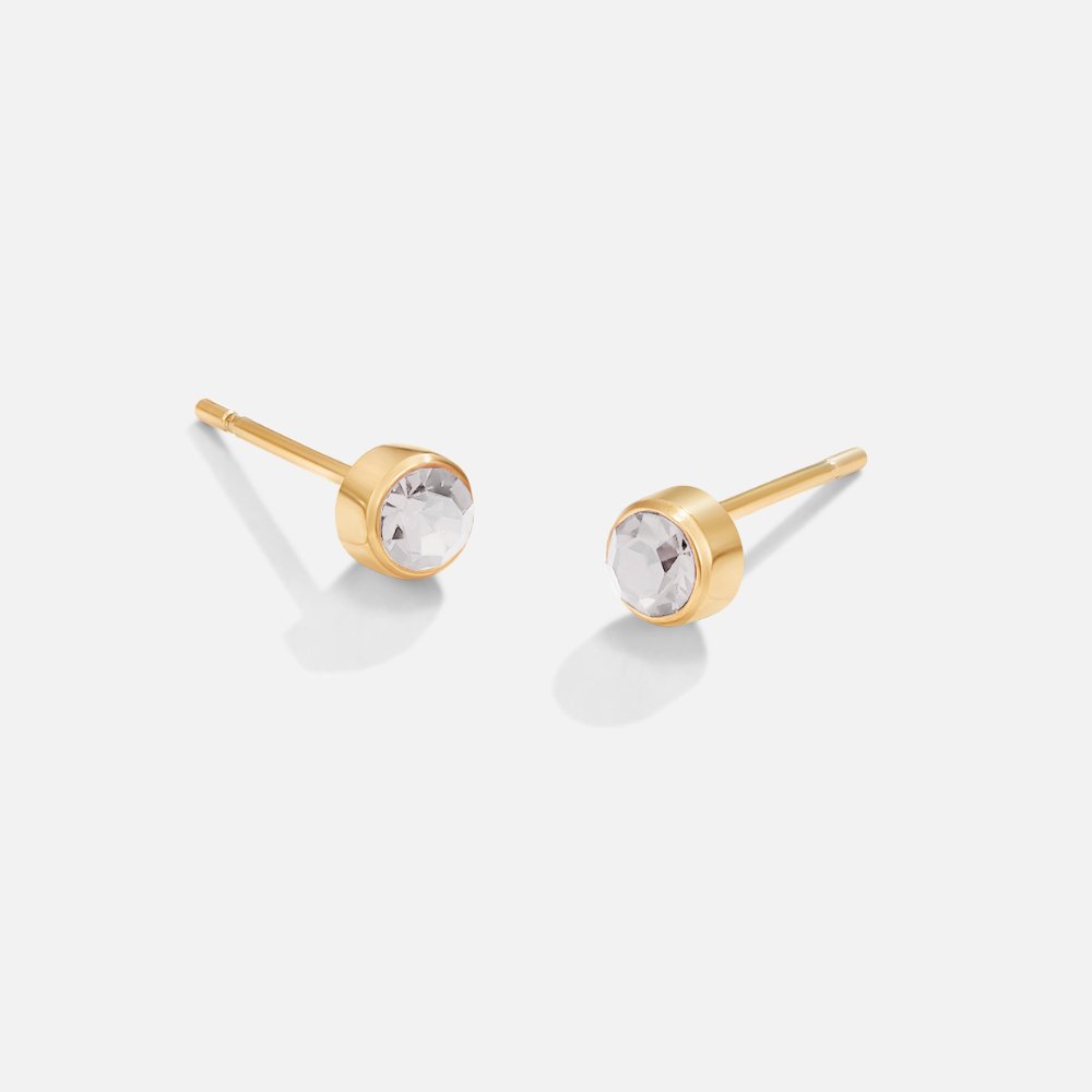 Boucles d'oreilles en pierre de naissance