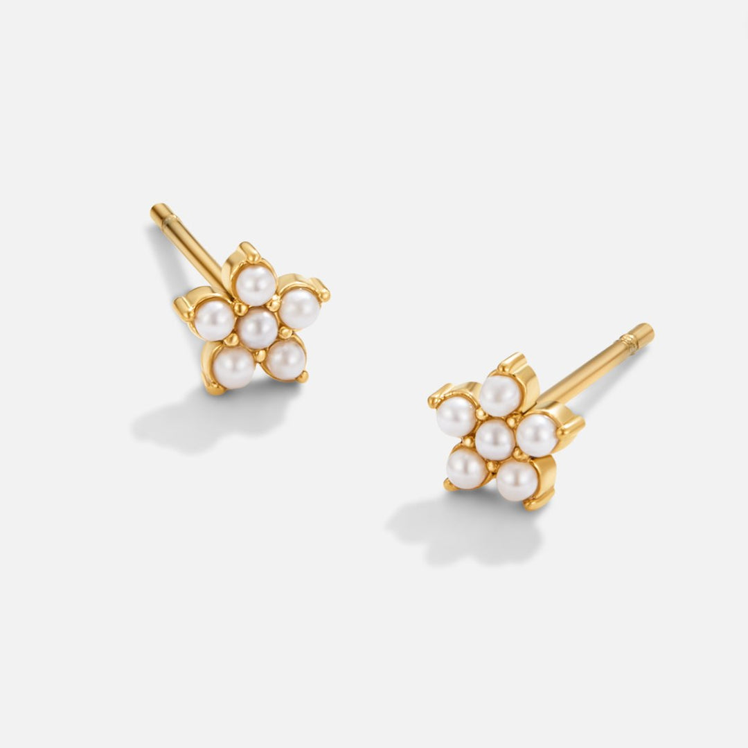 Boucles d'oreilles perles fleurissantes