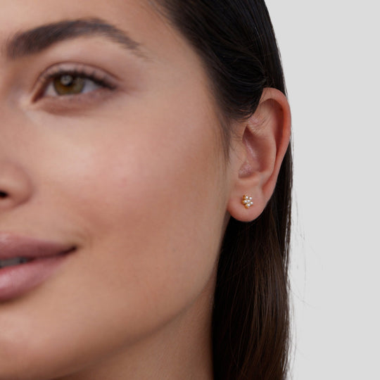 Boucles d'oreilles perles fleurissantes