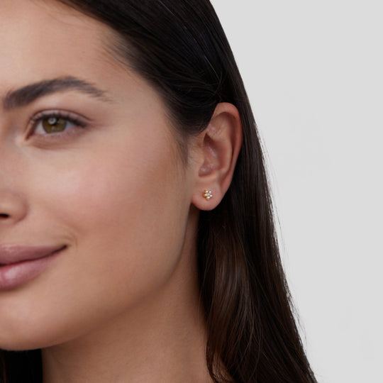 Boucles d'oreilles perles fleurissantes