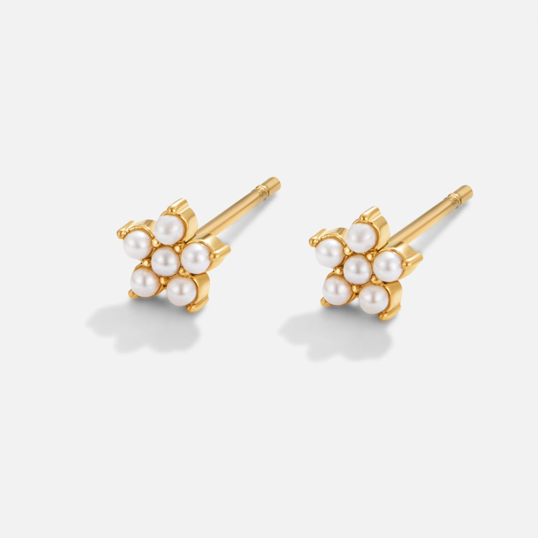 Boucles d'oreilles perles fleurissantes
