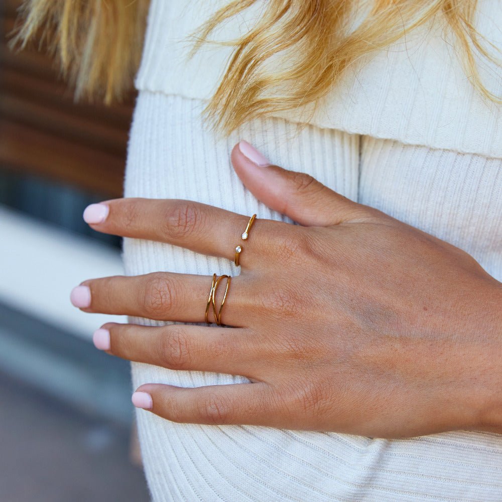 Bague Cali Cristal en Or