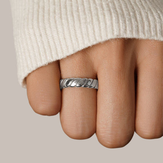 Bague en Argent Calira Infini Tordu