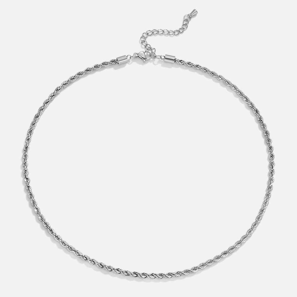 Collier en Chaîne Tordue Calla Argent