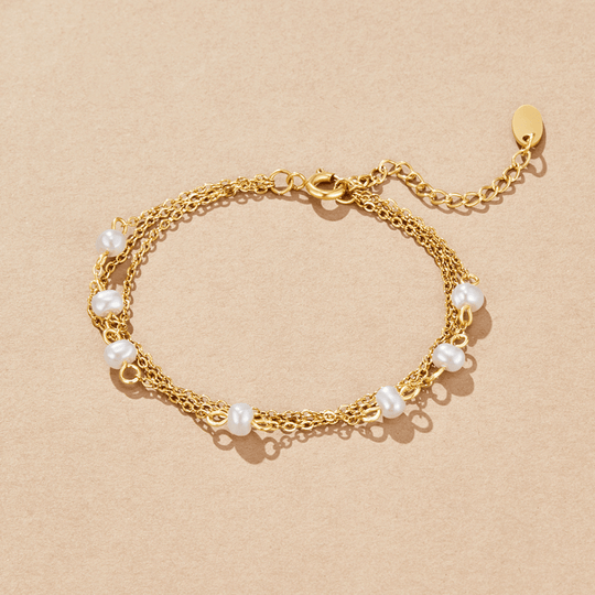 Bracelet en perles superposées Callie