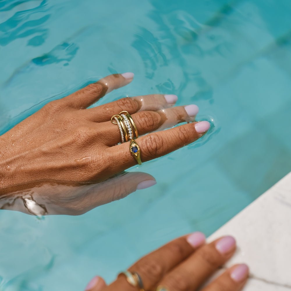 Bague Étoile Bleu Céleste