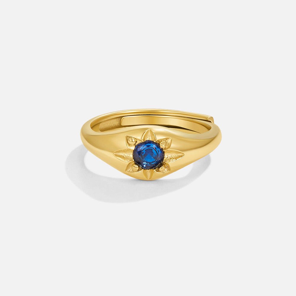 Bague Étoile Bleu Céleste