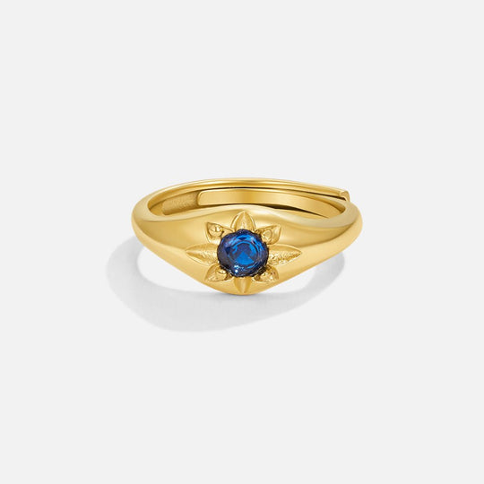 Bague Étoile Bleu Céleste