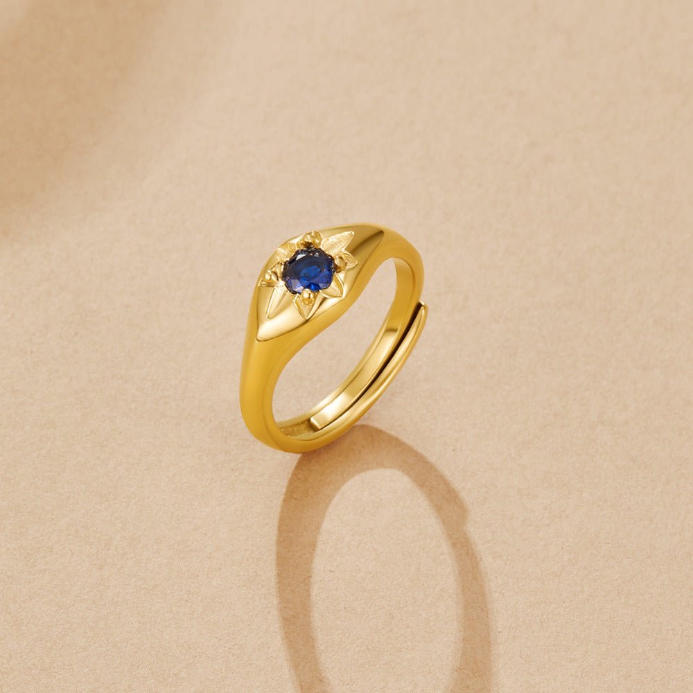 Bague Étoile Bleu Céleste