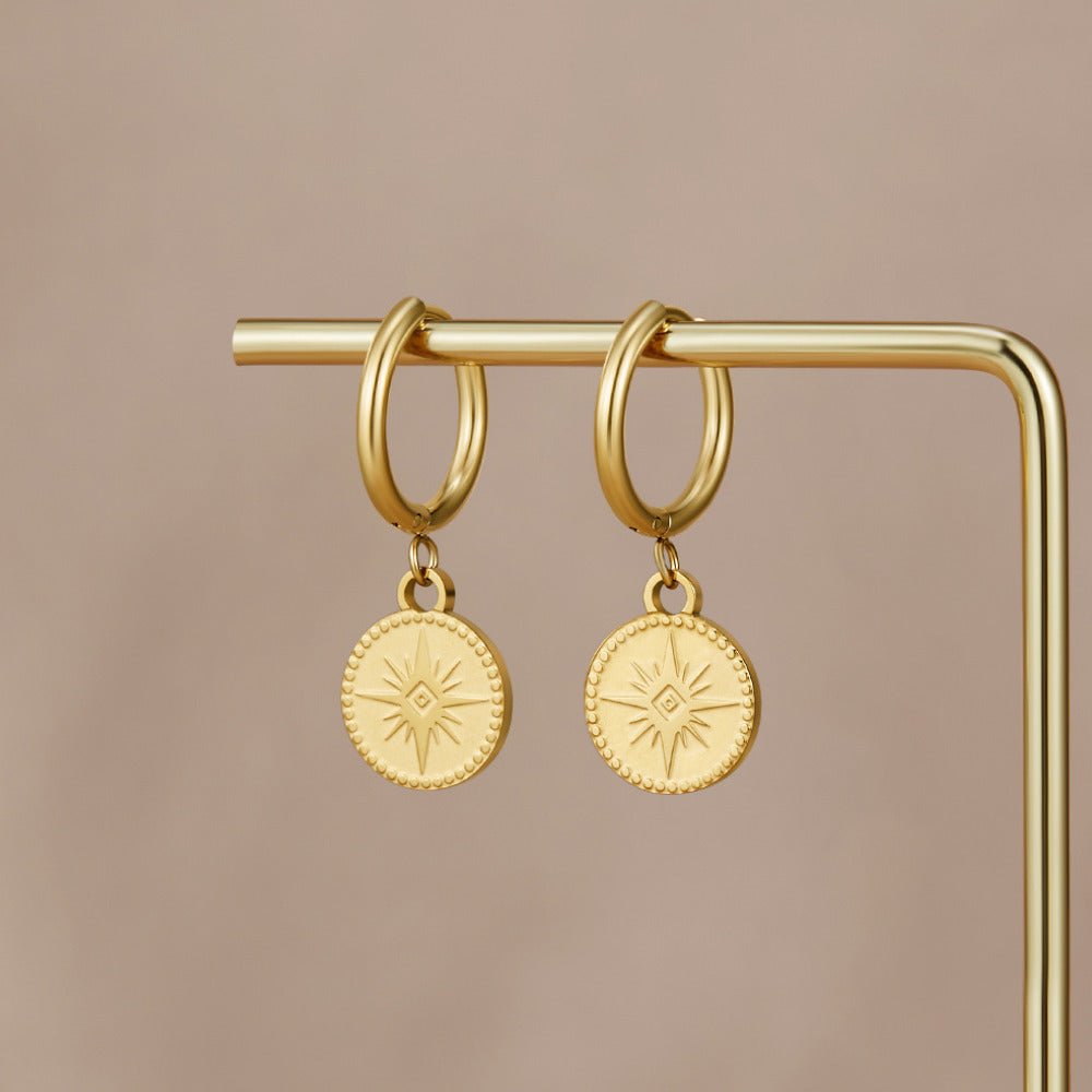 Boucles d'Oreilles en Or Céleste