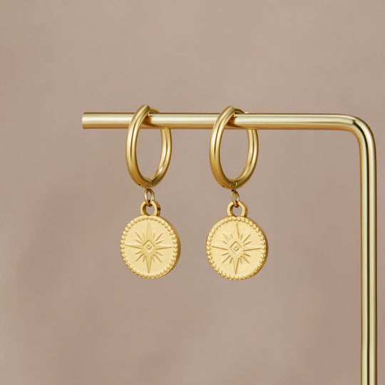 Boucles d'Oreilles en Or Céleste