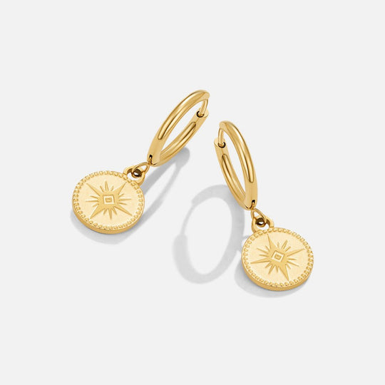 Boucles d'Oreilles en Or Céleste