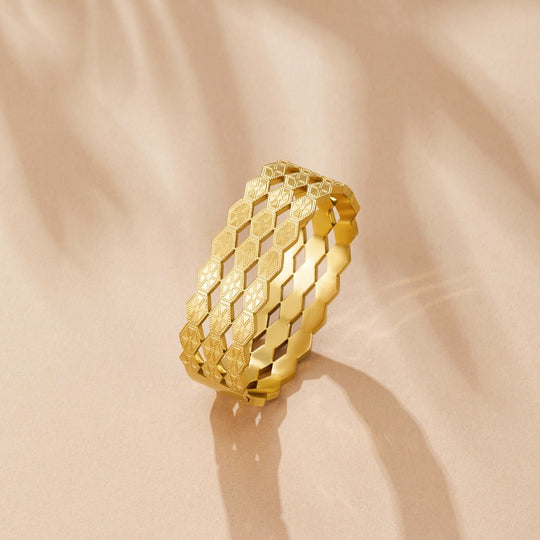 Bracelet Géométrique en Or Celine