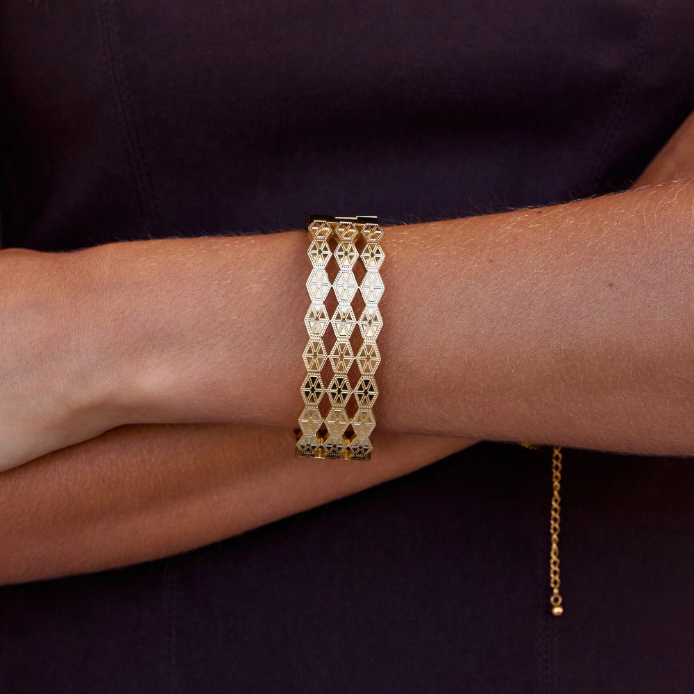Bracelet Géométrique en Or Celine