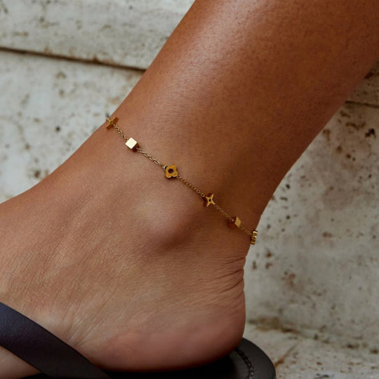 Bracelet de cheville en or Charlie