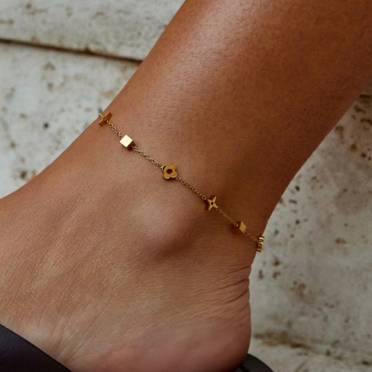 Bracelet de cheville en or Charlie