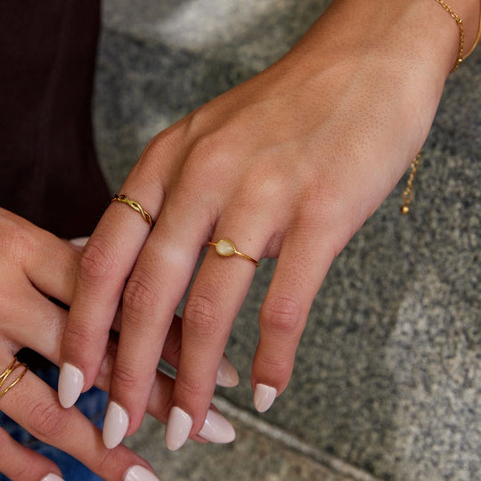 Bague Clara en Pierre Goutte