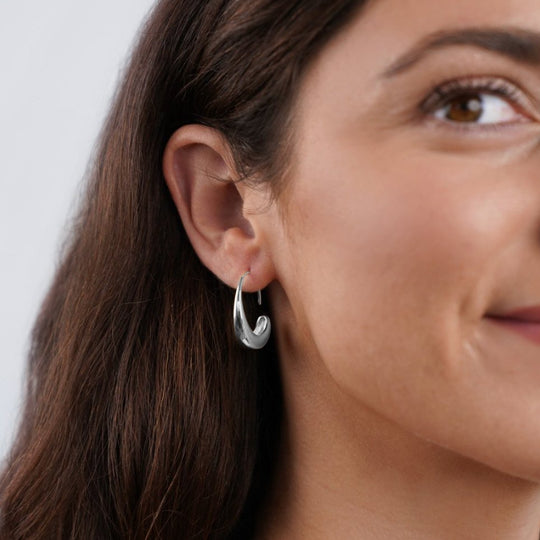 Boucles d'Oreilles Créoles Argent Classiques