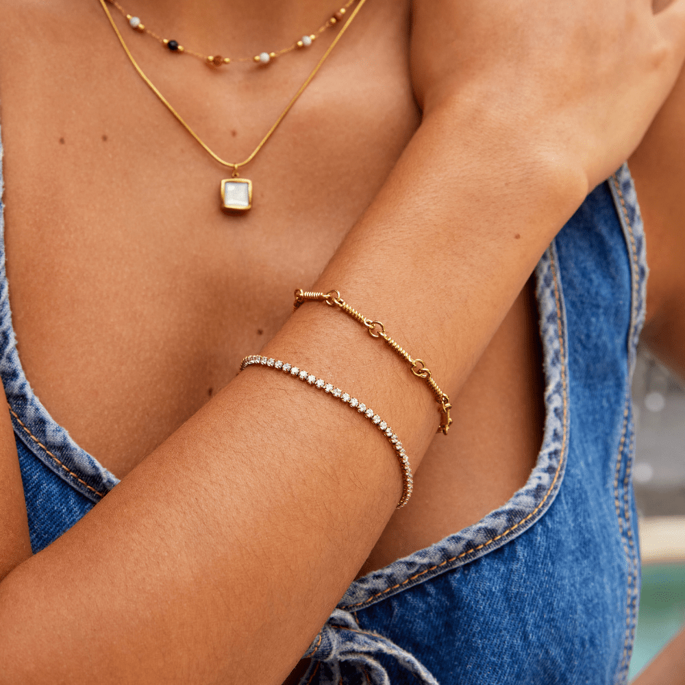 Bracelet de Tennis Cordelia en Or