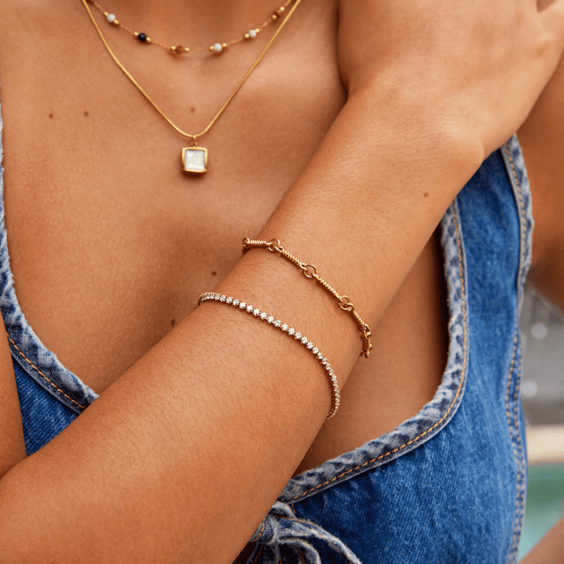 Bracelet de Tennis Cordelia en Or