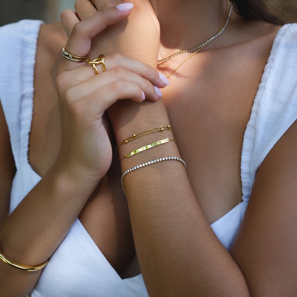 Bracelet de Tennis Cordelia en Or