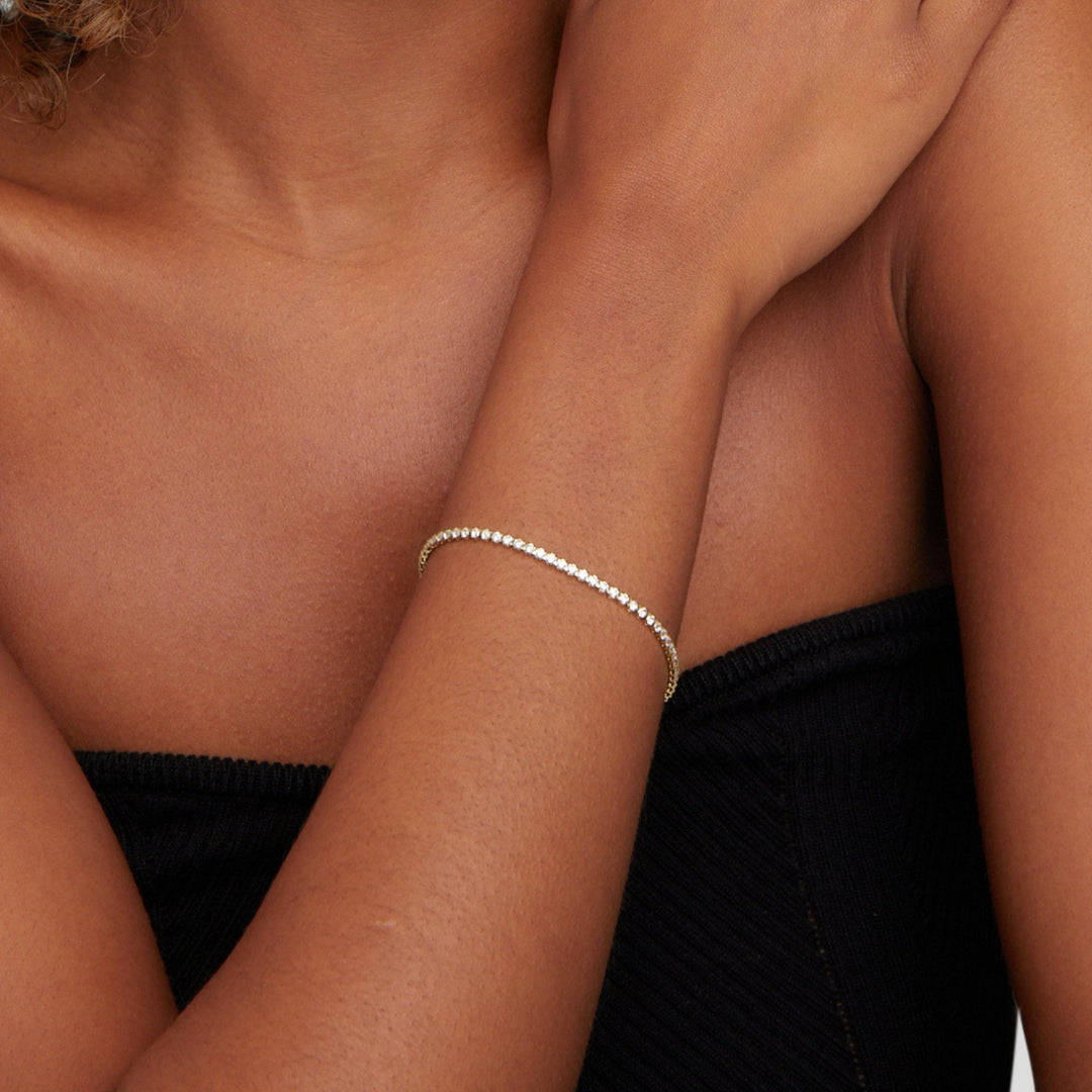 Bracelet de Tennis Cordelia en Argent