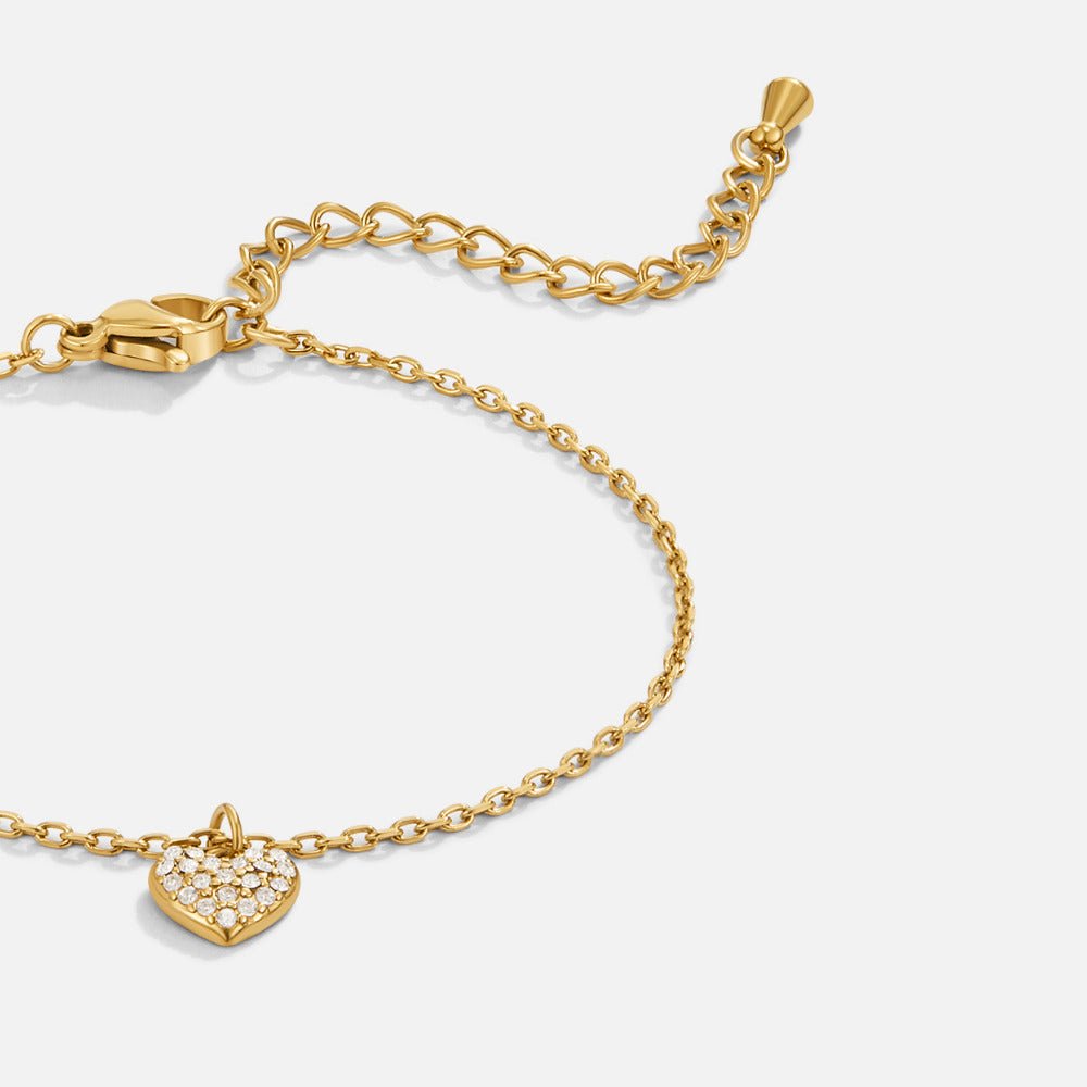 Bracelet en forme de cœur 'Fou d'amour'