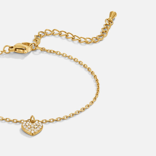 Bracelet en forme de cœur 'Fou d'amour'
