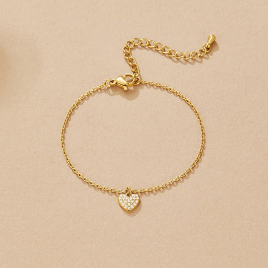 Bracelet en forme de cœur 'Fou d'amour'