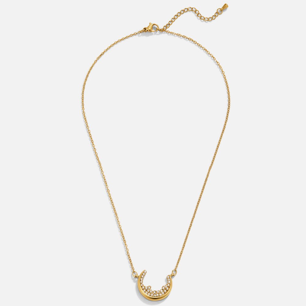 Collier Pendentif Lune Croissante