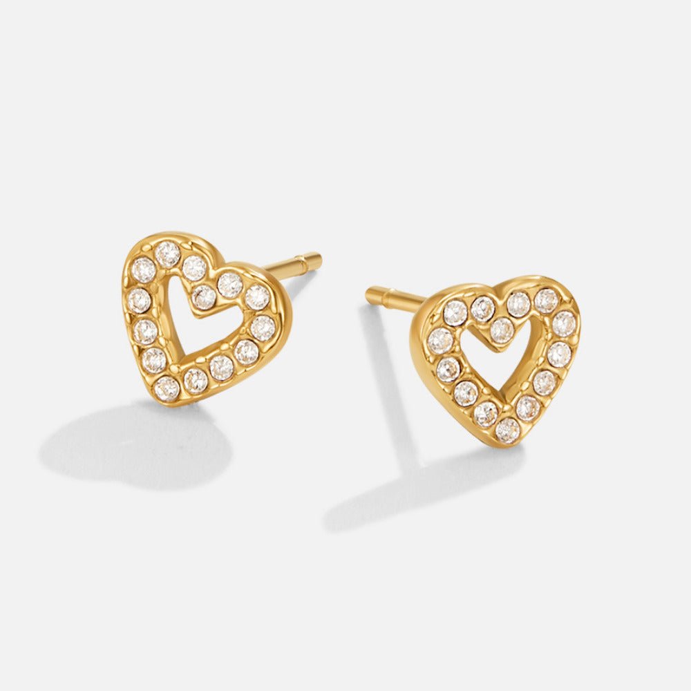 Boucles d'oreilles clous en cristal