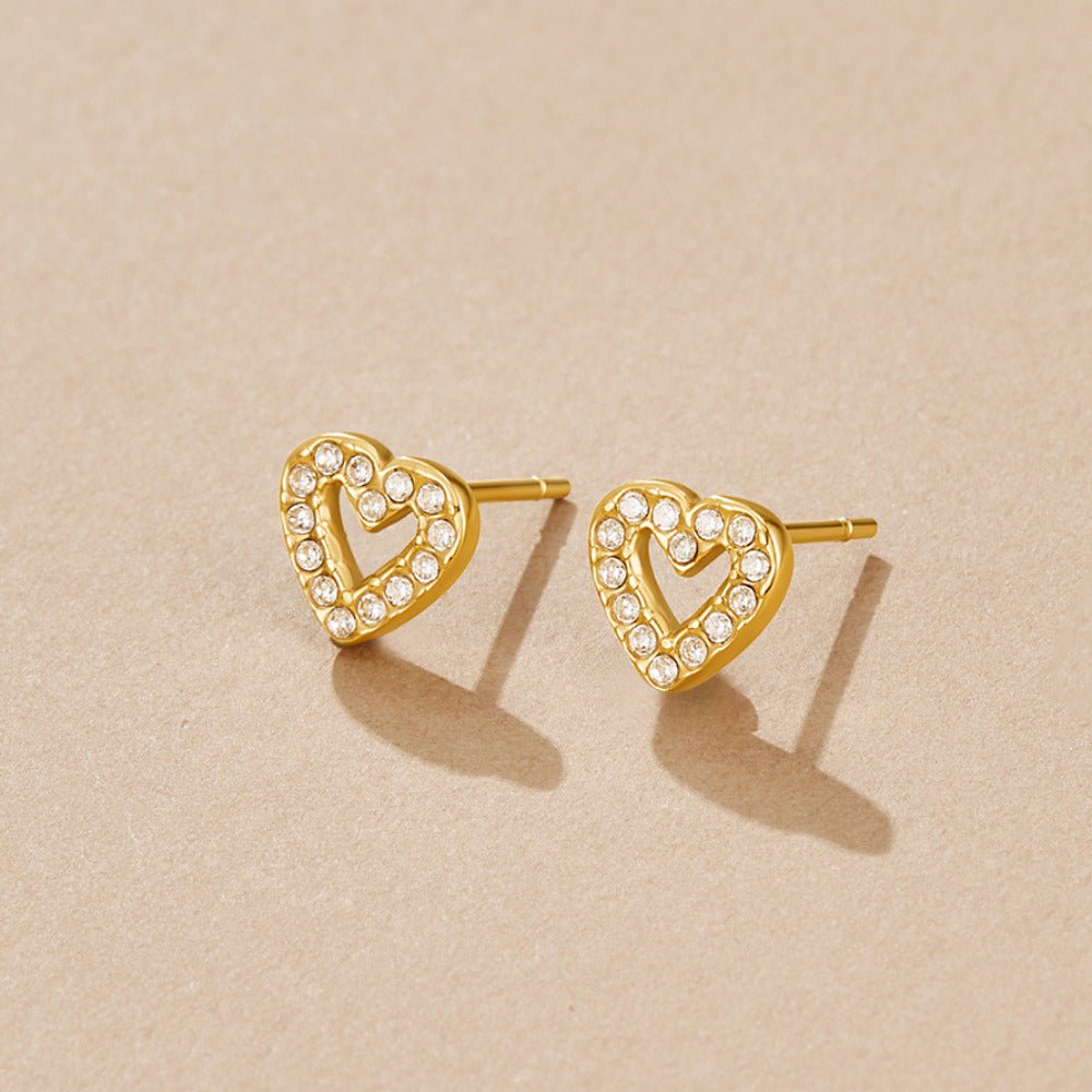 Boucles d'oreilles clous en cristal