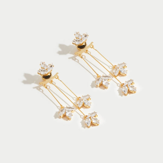 Boucles d'oreilles Crystal Lotus Waterfall