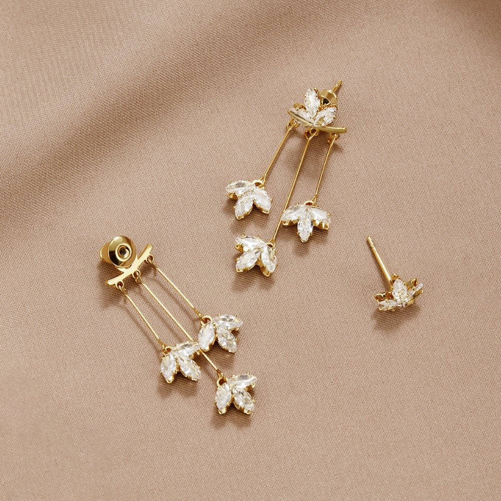 Boucles d'oreilles Crystal Lotus Waterfall