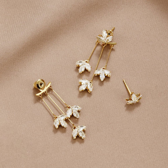 Boucles d'oreilles Crystal Lotus Waterfall