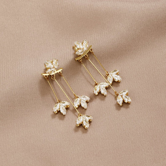Boucles d'oreilles Crystal Lotus Waterfall